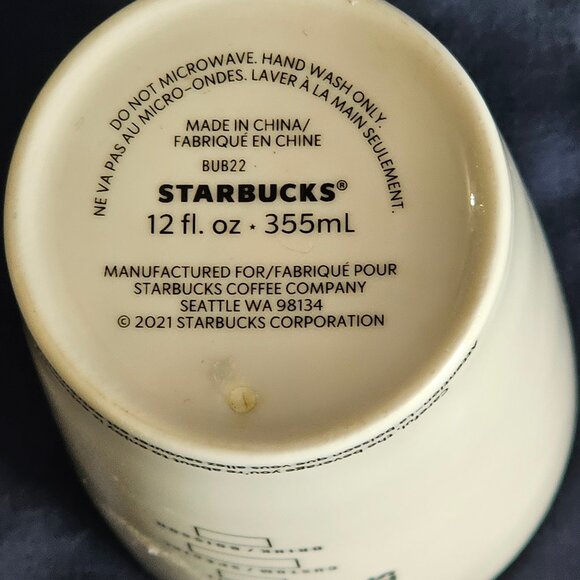 Starbucks 12 oz Ceramic Double Wall Coffee Travel Mug - Picture 3 of 4